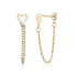 Heart + Chain Earrings - Earrings - The Steel Shop