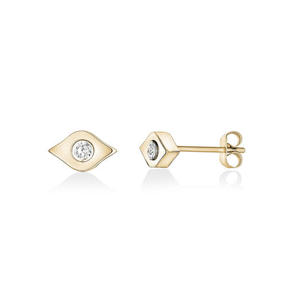 Evil Eye Stud Earrings - Earrings - The Steel Shop