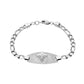 Medical Bracelets - Silver Medical ID Figaro Link Bracelet