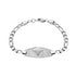 Medical Bracelets - Silver Medical ID Figaro Link Bracelet