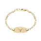 Medical Bracelets - Gold Medical ID Figaro Link Bracelet