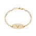 Medical Bracelets - Gold Medical ID Figaro Link Bracelet