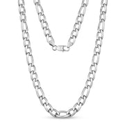 10mm Figaro Link Chain - Men Necklace - The Steel Shop