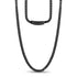 Minimalist stainless steel Franco link chain for men, showcasing chain texture and shine