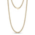 Men’s round Franco wheat chain necklace in sleek stainless steel finish  