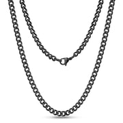 5mm Cuban Link Chain - Unisex Necklaces - The Steel Shop