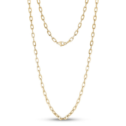 5mm Oval Link Chain - Men Necklace - The Steel Shop