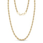Sleek and polished 6mm stainless steel rope chain necklace designed for everyday wear  