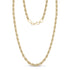 Sleek and polished 6mm stainless steel rope chain necklace designed for everyday wear  
