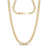 Men Necklace - 6mm Gold Stainless Steel Franco Link Chain Necklace - Engravable