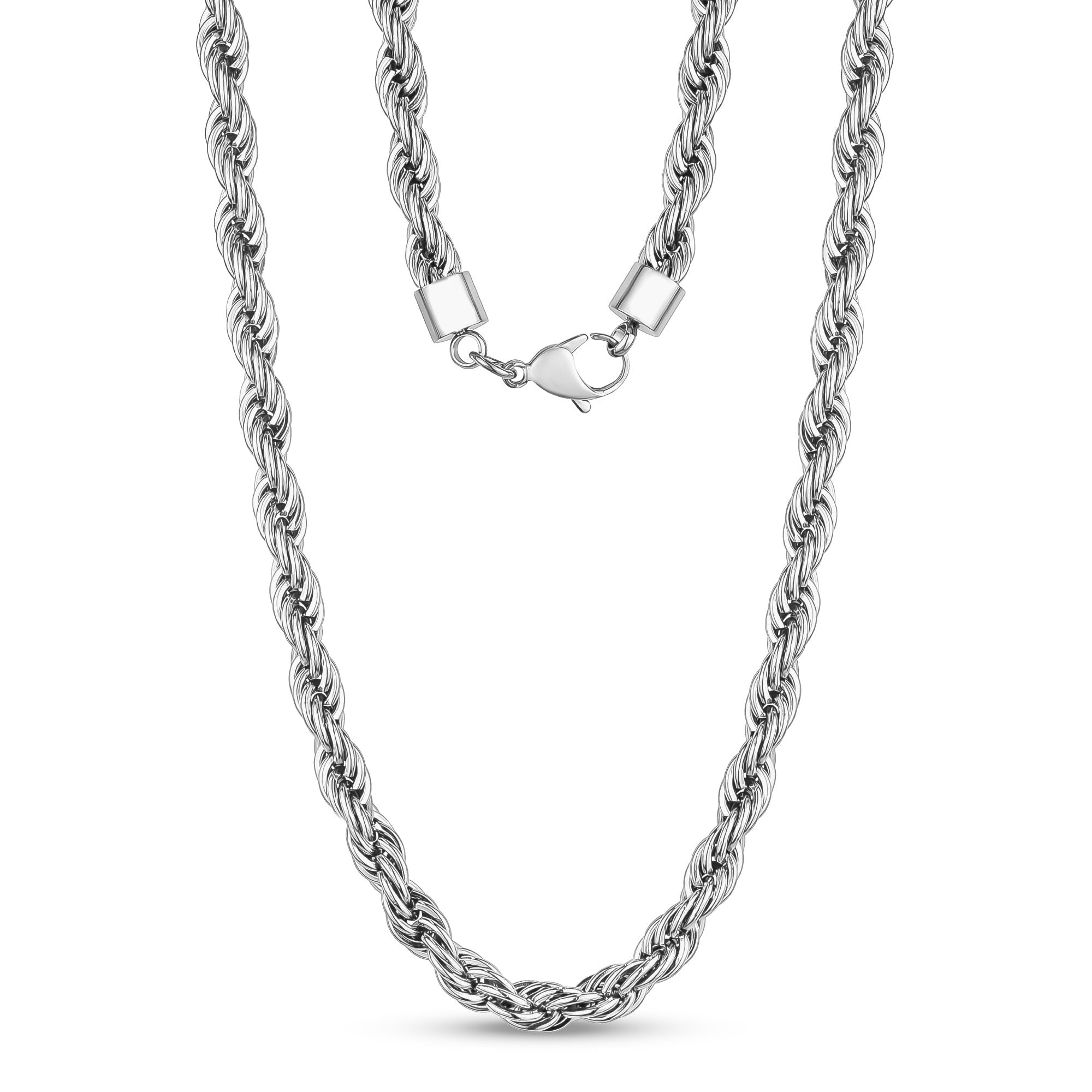 HIYEE Classic Rope Chain Men Necklace / Stainless Steel | Mens chain  necklace, Chain, Men necklace