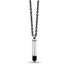 Men Pendant - Black Bullet Stainless Steel Cremation Urn Pendant