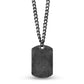 Men Pendant - Engravable Stainless Steel Antiqued Dog Tag
