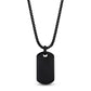 Men Pendant - Engravable Black & Gold Reversible Dog Tag