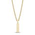 Men Pendant - Engravable Gold Cylindrical Cremation Urn Pendant for ashes
