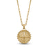 Men Pendant - Engravable Gold Compass Pendant