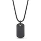 Men Pendant - Engravable Gun Metal Reversible Dog Tag