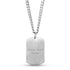 Men Pendant - Engravable Matte Steel Dog Tag