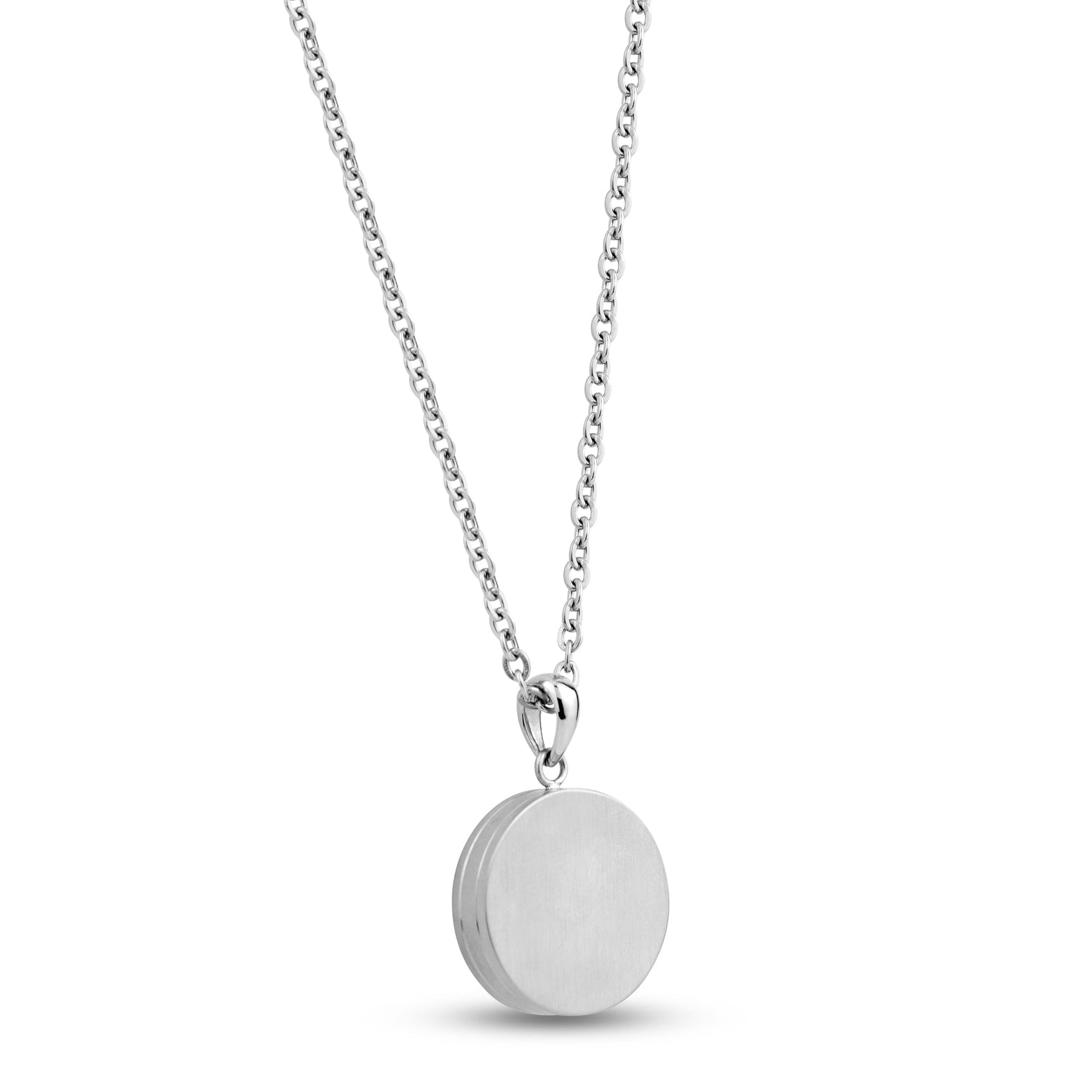 Men Pendant - Engravable Medalion Urn Pendant for ashes