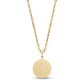 Men Pendant - Engravable Gold Medalion Urn Pendant for ashes