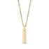 Men Pendant - Engravable Gold Steel Cremation Pendant For Ashes