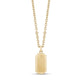 Men Pendant - Engravable Gold Steel Dog Tag Cremation Pendant For Ashes