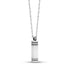 Men Pendant - Rectangle Bar Engravable Steel Cremation Urn Pendant