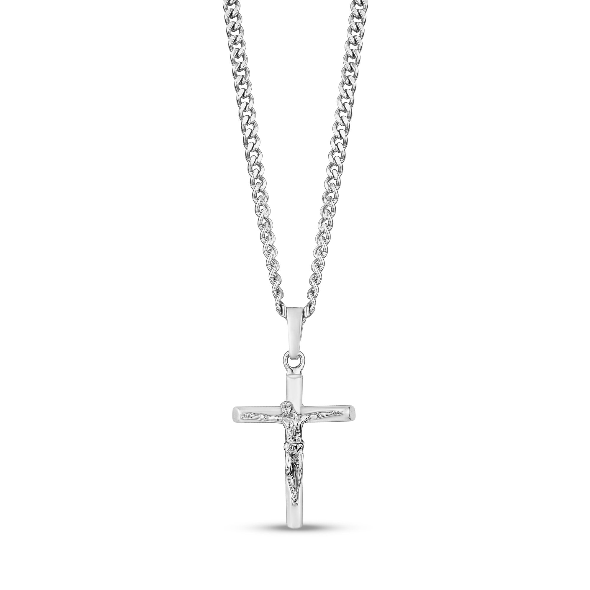 Stainless Steel Cross Necklaces for Men Rope Chain Mens Cross Chain Necklace  Black Silver Gold Cross Pendant Necklace for Men Boys Women 16-24 Inches,  16, Stainless Steel, No Gemstone : Amazon.ca: Clothing,