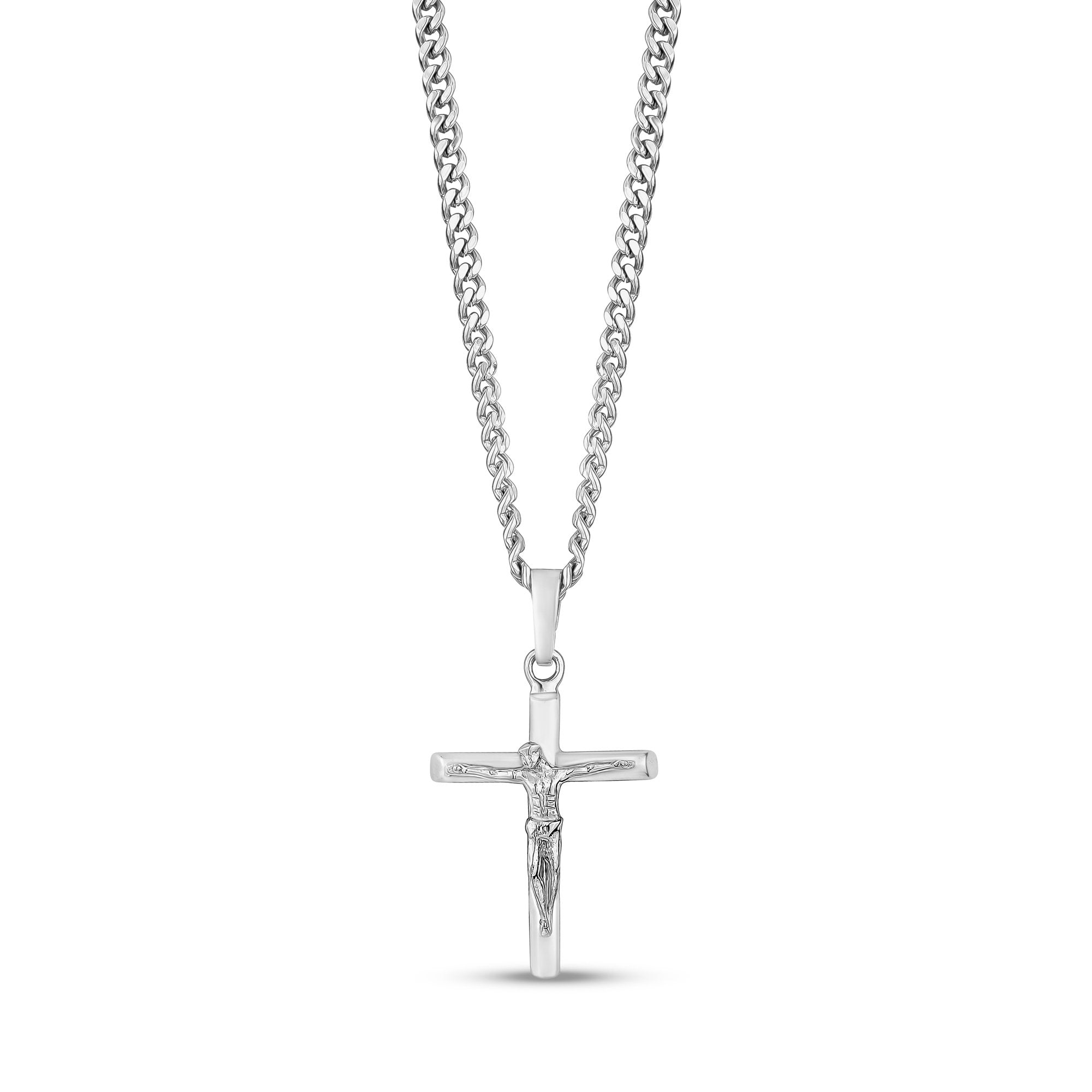 Men Pendant - Stainless Steel Crucifix Cross Pendant