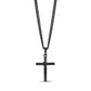 Men Pendant - Black Stainless Steel Crucifix Cross Pendant