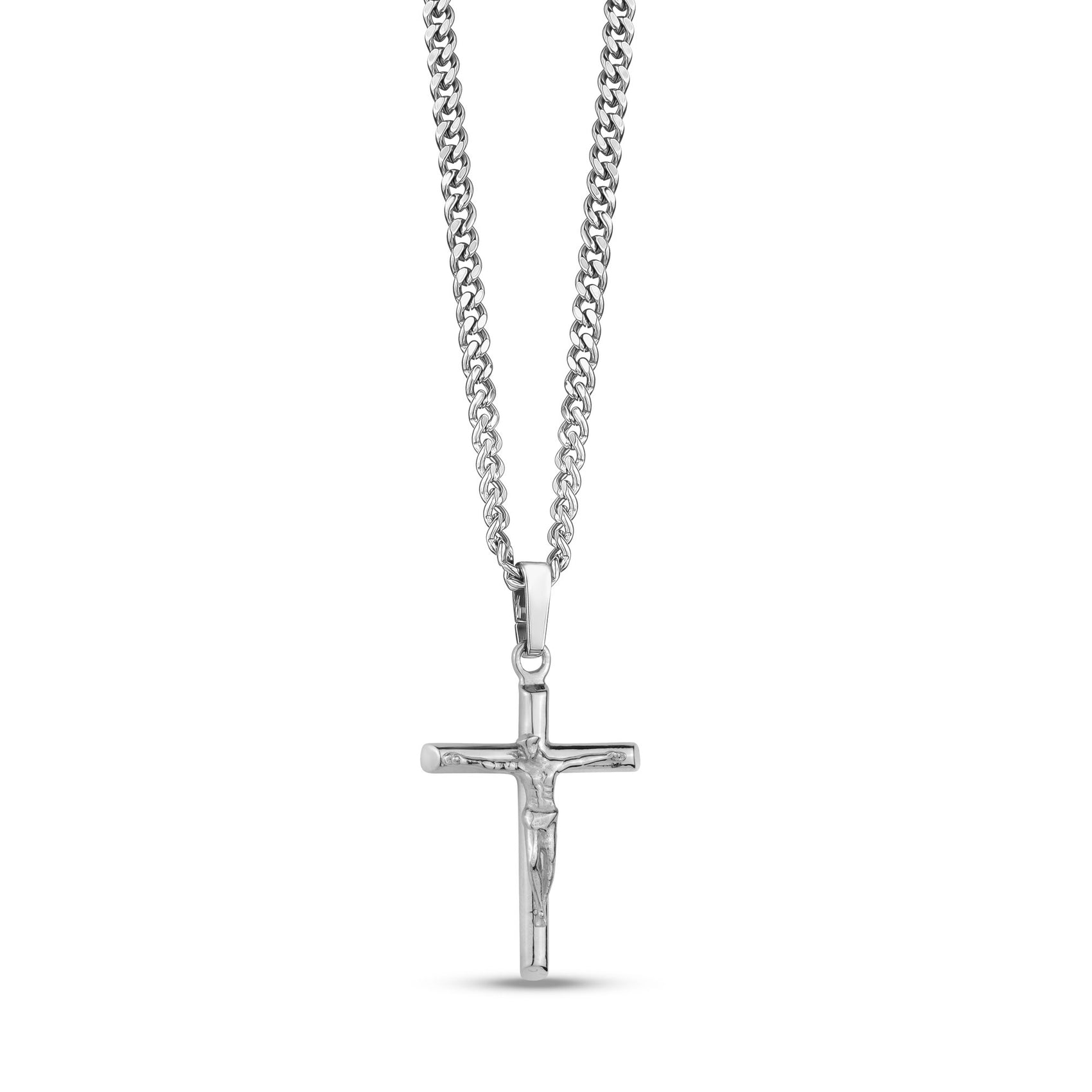 Men Pendant - Stainless Steel Crucifix Cross Pendant