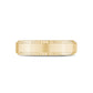 Men Ring - 6mm Beveled Edge Flat Gold Steel Engravable Band Ring