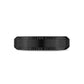 Men Ring - 6mm Beveled Edge Flat Black Steel Engravable Band Ring