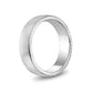 Men Ring - 6mm Matte Flat Stainless Steel Engravable Band Ring