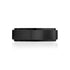 Men Ring - 7mm Black Steel Wedding Band Ring - Engravable