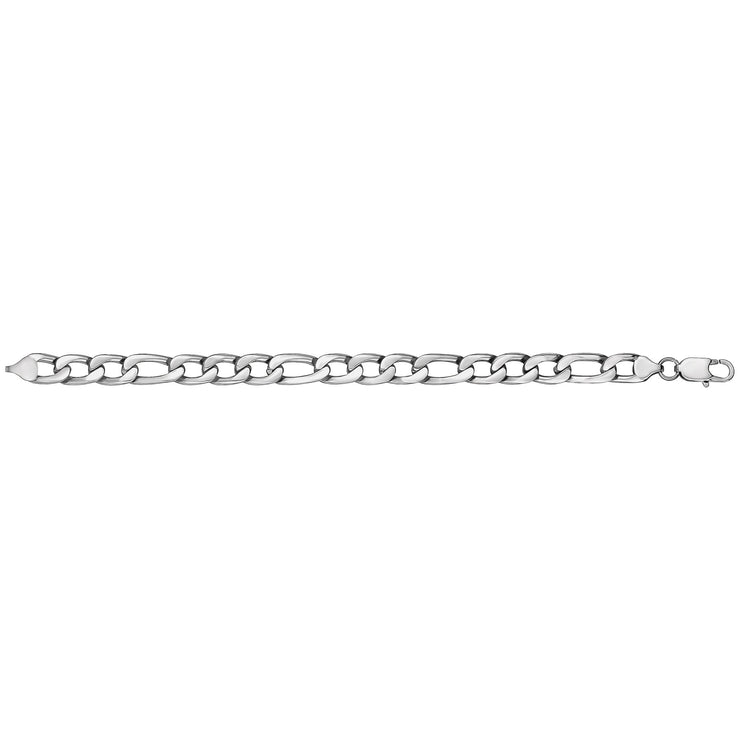 10mm Figaro Link Bracelet - Mens Steel Bracelets - The Steel Shop