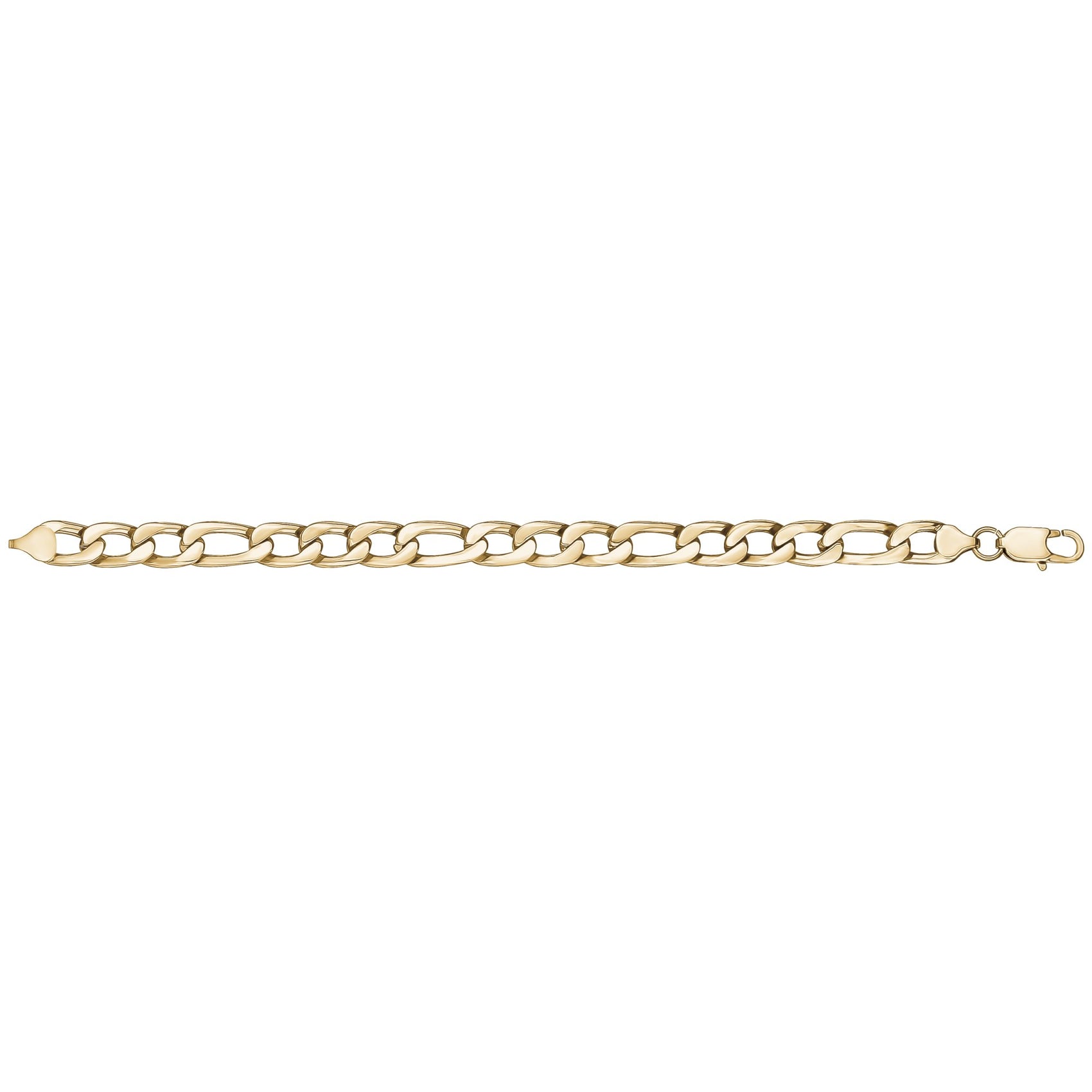10mm Figaro Link Bracelet - Mens Steel Bracelets - The Steel Shop