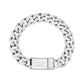 Mens Steel Bracelets - 12mm Stainless Steel Cuban Link Engravable Bracelet