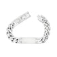 Mens Steel Bracelets - 14mm Bulky Steel Cuban Link ID Engravable Bracelet