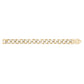Mens Steel Bracelets - 14mm Gold Two Tone Steel Chunky Cuban Link Bracelet