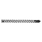 Mens Steel Bracelets - 14mm Black Two Tone Steel Chunky Cuban Link Bracelet