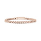 High-quality stainless steel Franco link bracelet with a modern, streamlined appearance