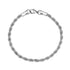 Mens Steel Bracelets - 4mm Twisted Rope Steel Chain Bracelet
