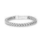Engravable Franco link bracelet in 6mm width, crafted from premium stainless steel for lasting style  