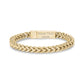 Men’s stylish 6mm Franco link bracelet with a reflective stainless steel chain and secure clasp  