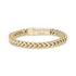 Men’s stylish 6mm Franco link bracelet with a reflective stainless steel chain and secure clasp  