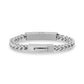 Mens Steel Bracelets - 6mm Franco Link Engravable ID Urn Bracelet for ashes