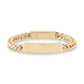 Mens Steel Bracelets - 6mm Gold Franco Link Engravable ID Urn Bracelet for ashes