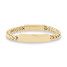 Mens Steel Bracelets - 6mm Gold Franco Link Engravable ID Urn Bracelet for ashes