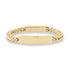 Mens Steel Bracelets - 6mm Gold Franco Link Engravable ID Urn Bracelet for ashes
